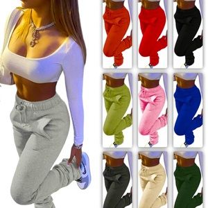 WOMEN STACKED SWEATPANTS